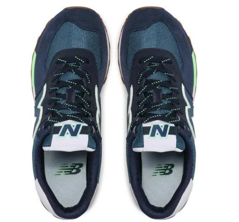 Laden Sie das Bild in Galerie -Viewer, New Balance Sneakers ML574PU2 Marineblau Gr. 44 Original und neu
