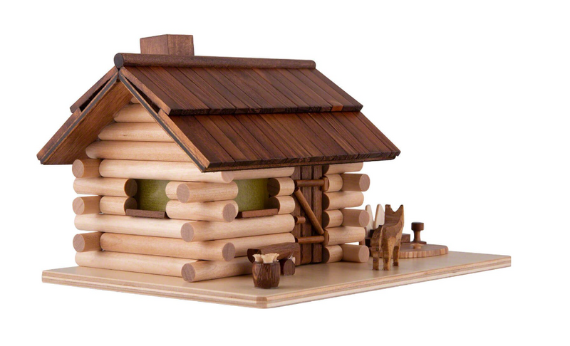 Laden Sie das Bild in Galerie -Viewer, Saico Räucherhaus Garten-Blockhaus (10,5cm)