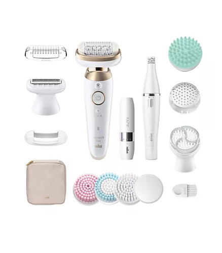 BRAUN Silk-épil 9 Flex SkinSpa all in one Epilierer, Rasierer & FaceSpa