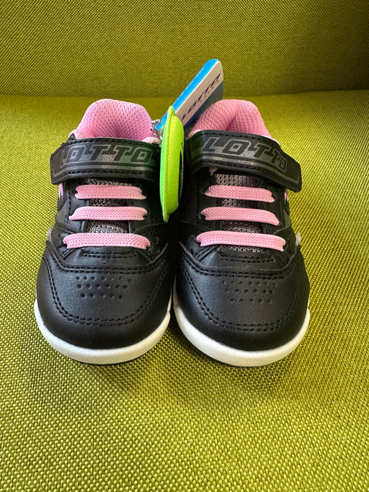 Lotto Kinder Sneaker Gr. 20 schwarz/weiß/pink Original und neu