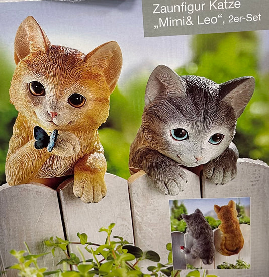 Weltbild Zaunfigur Katze Mimi & Leo 2 er Set