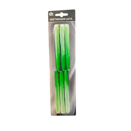SBS Messer 6er Set  / Obstmesser / Gemüsemesser / Schälmesser / Rostfreie Edelstahl Klinge / mit Kunststoffgriff / Das Allzweckmesser für jede Aufgabe