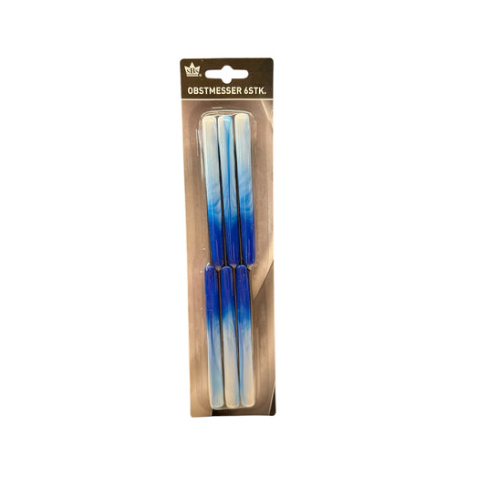 SBS Messer 6er Set  / Obstmesser / Gemüsemesser / Schälmesser / Rostfreie Edelstahl Klinge / mit Kunststoffgriff / Das Allzweckmesser für jede Aufgabe