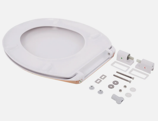aquaSu® Basic, WC-Sitz mit Motiv Seestern, Duroplast Toilettendeckel mit Absenkautomatik, Belastbar bis 200 kg