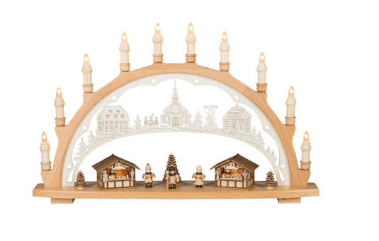 SAICO ORIGINAL Schwibbogen Schwibbogen Weihnachtsmarkt