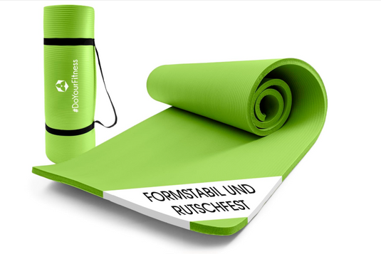 DoYourFitness Yogamatte rutschfest. Für Anfänger und Fortgeschrittene. Dicke von 0,8 cm bis 2 cm. Gelenkschonende Gymnastikmatte. 183 cm x 61 cm oder XXL 190 cm x 100 cm (Indoor/Outdoor geeignet)