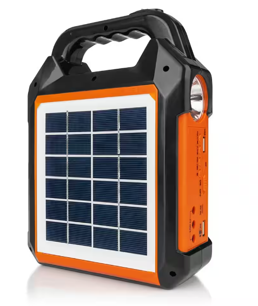 EASYMAXX Stromgenerator Solar-Generator Kit 4500mAh - schwarz/orange
