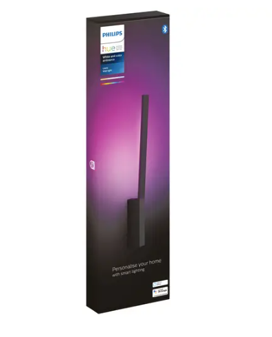 Philips LED LED-Wandstrahler 871951434342900 Hue White & Col. Amb. Liane Wandleuchte schwarz 900lm LED fest eingebaut 12.2 W