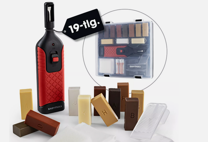 EASYmaxx Reparatur-Set Laminat & Parkett 19-tlg. Holzboden Bodenbelag ausbessern