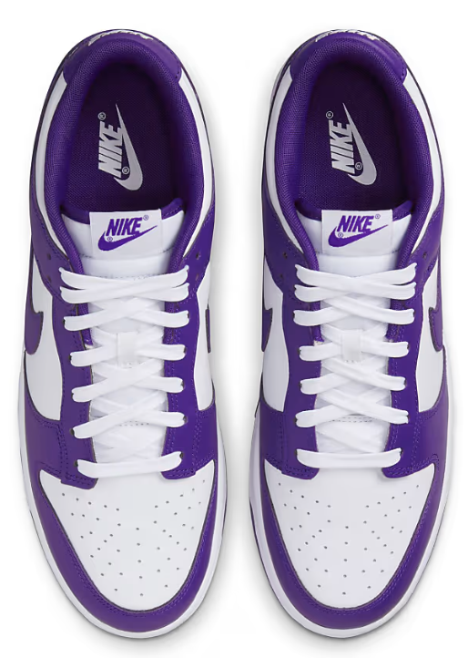 Laden Sie das Bild in Galerie -Viewer, Nike Dunk Low in weiss/lila Gr. 44 Original und neu
