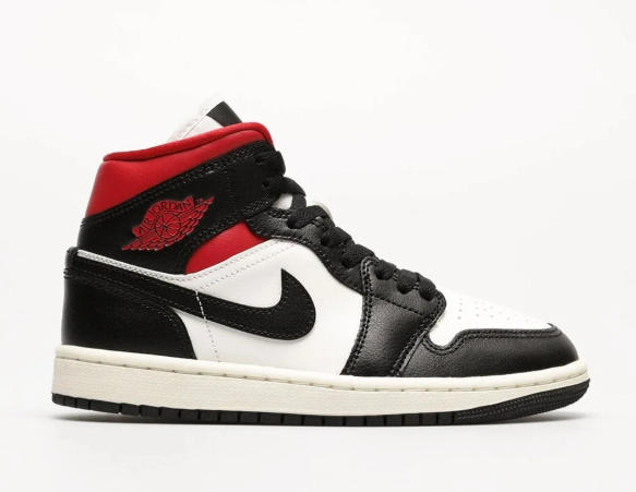 Air Jordan 1 MID, schwarz/rot/weiss Gr. 44 Original und neu