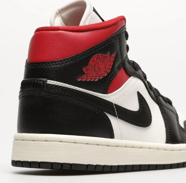 Laden Sie das Bild in Galerie -Viewer, Air Jordan 1 MID, schwarz/rot/weiss Gr. 44 Original und neu
