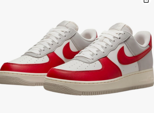Nike Air Force 1 weiss/rot/grau Gr. 42 Original und neu