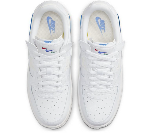 Nike Air Force 1 Fontanka Gr. 40 weiss mit blauen Rechteck Original und neu