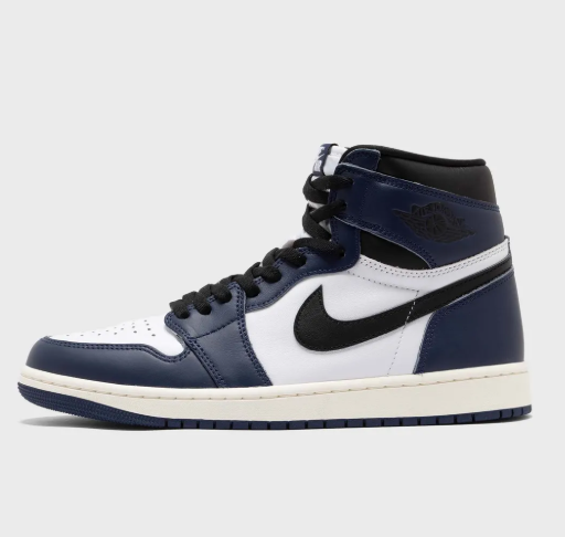 Air Jordan 1 Retro High OG, dunkelblau/weiss/schwarz Original und neu Kinder