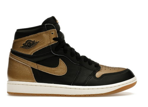 Air Jordan 1 Retro High, gold/schwarz, Größe 19,5 Original und neu Kinder