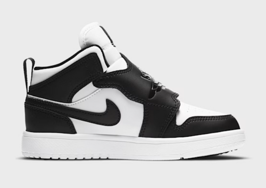 Nike Sky Jordan 1, in schwarz/weiss Gr. 17 Original und neu Kinder