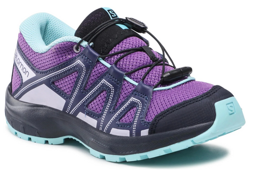 SALOMON Trekkingschuhe - Kicka J 416799 11 W0 Royal Lilac/Night Sky/Purple Heather Gr. 33 Original und neu
