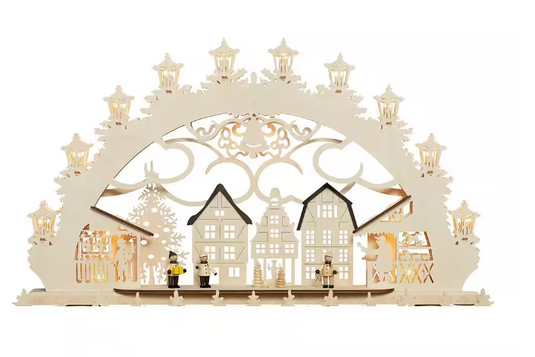 SAICO ORIGINAL Schwibbogen 3D Schwibbogen Altstädter Weihnachtsmarkt