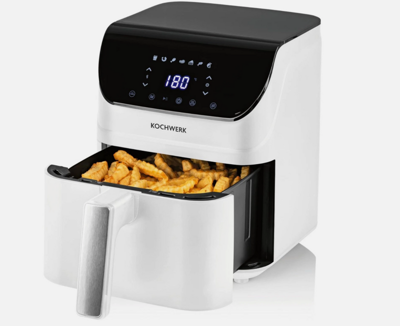 Laden Sie das Bild in Galerie -Viewer, Rachs KOCHWERK Digitale Heißluftfritteuse 4L - Airfryer mit Touchscreen - 1400W
