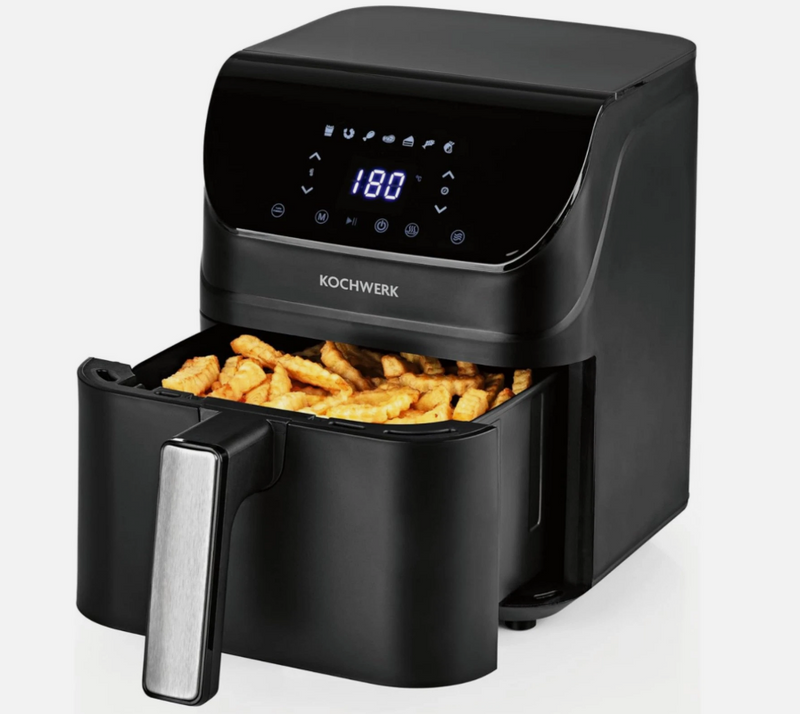 Laden Sie das Bild in Galerie -Viewer, Rachs KOCHWERK Digitale Heißluftfritteuse 4L - Airfryer mit Touchscreen - 1400W
