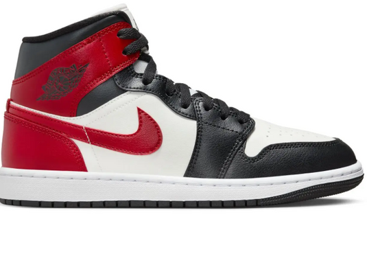 Air Jordan 1 MID, schwarz/rot/weiss Gr. 44 Original und neu