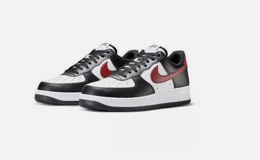 Nike Air Force 1 schwarz/weiss/rot Gr. 45 Original und neu