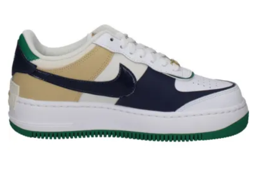 Nike Air Force 1 Shadow weiß/grün/beige Gr. 38,5 Original und neu