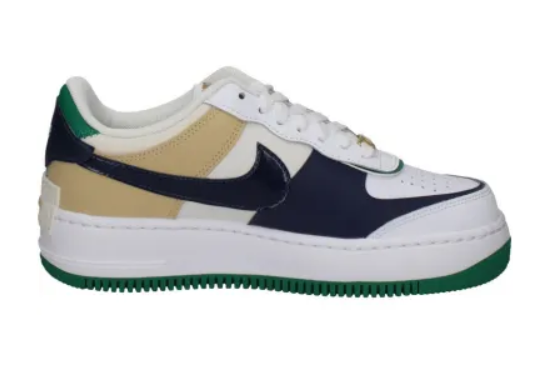 Laden Sie das Bild in Galerie -Viewer, Nike Air Force 1 Shadow weiß/grün/beige Gr. 38,5 Original und neu
