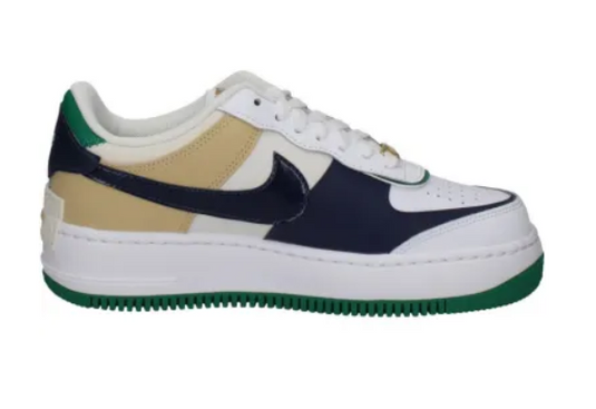 Nike Air Force 1 Shadow weiß/grün/beige Gr. 38,5 Original und neu