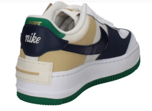 Laden Sie das Bild in Galerie -Viewer, Nike Air Force 1 Shadow weiß/grün/beige Gr. 38,5 Original und neu
